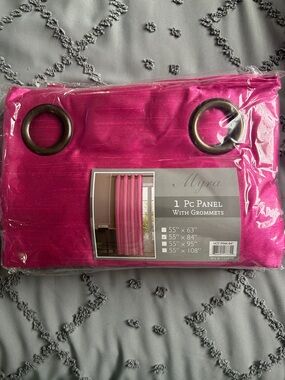 Myra Hot Pink Grommet Curtain Panel